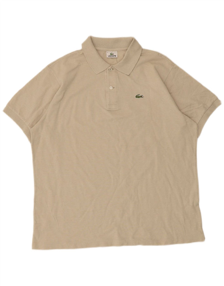 Мужская рубашка-поло Lacoste, размер 6 XL, бежевая