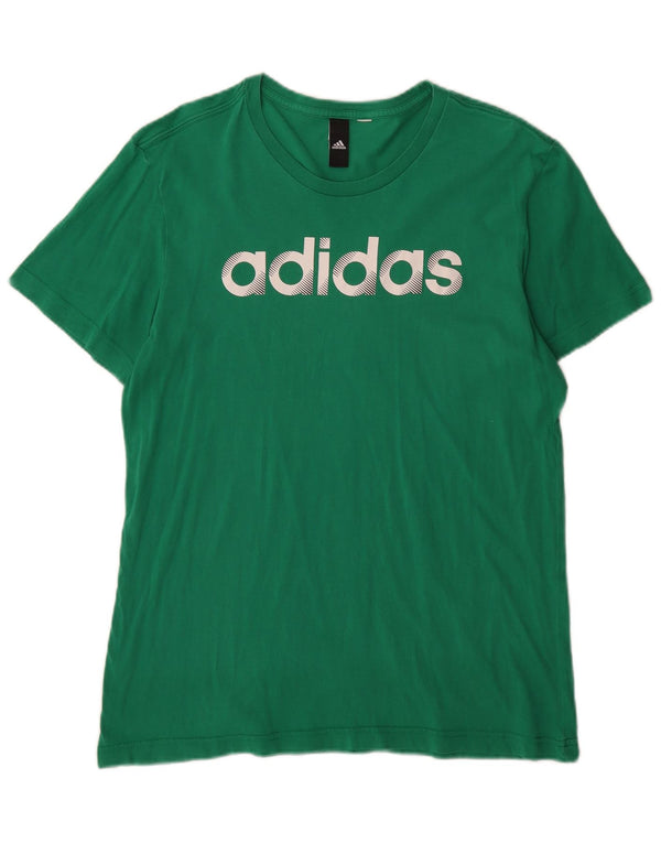 Мужская футболка с рисунком Adidas Top Medium Green