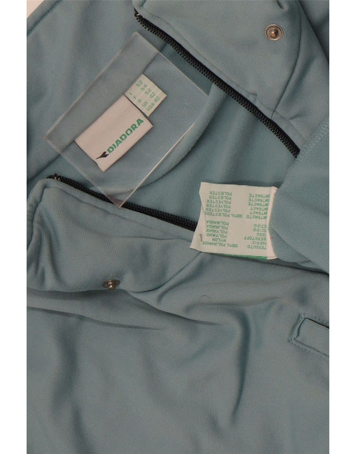 Мужская спортивная куртка Diadora, большая синяя полиамидная куртка