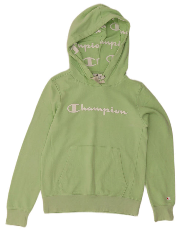 Женский джемпер с капюшоном Champion UK 6 XS, зеленый хлопок