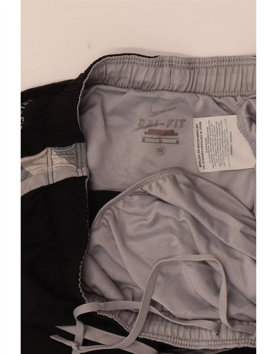 Женские спортивные шорты Nike Medium W28 L12, черные, полиэстер с цветными блоками