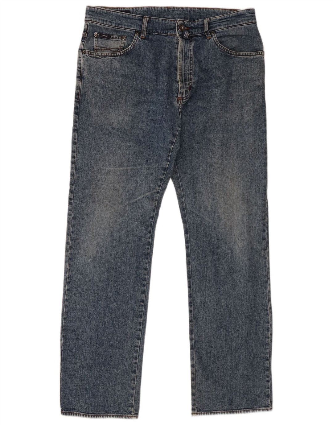 Мужские прямые джинсы Gant W34 L32, синий хлопок