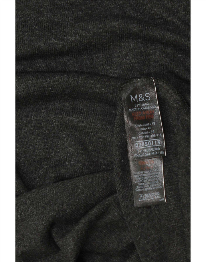 Женская футболка Marks & Spencer Top UK 18 XL Серая вискоза
