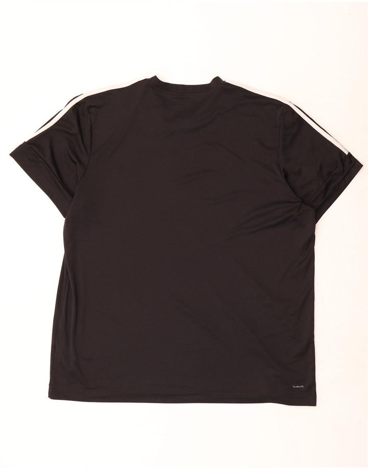 Мужская футболка Adidas Climalite с рисунком 2XL, черный полиэстер