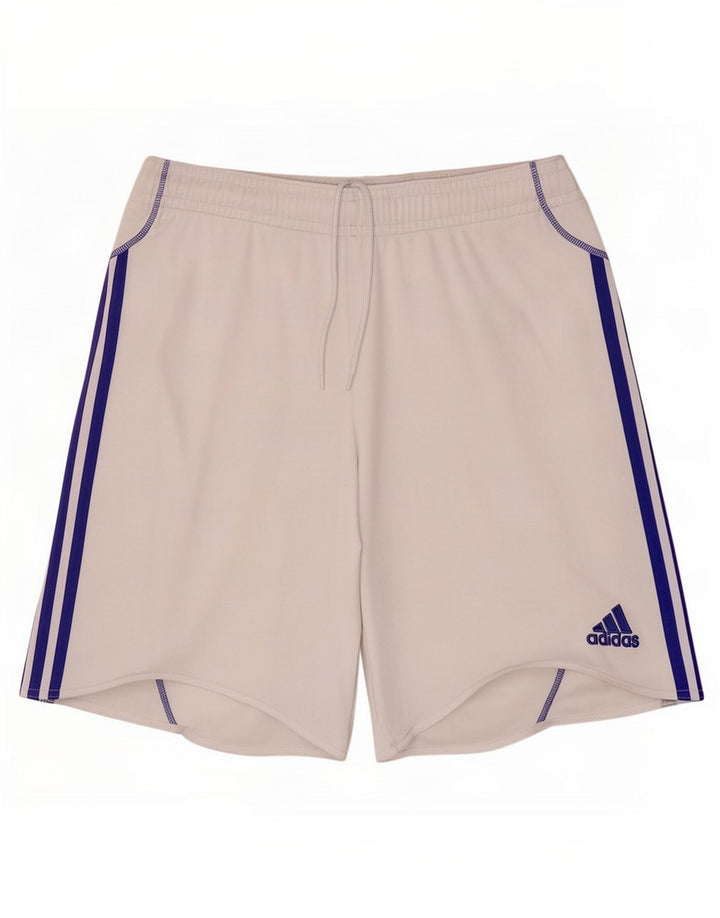 Adidas Mens Clima 365 Спортивные шорты среднего размера из полиэстера белого цвета
