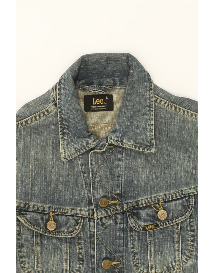 LEE Womens Denim Jacket UK 10 Small Blue Cotton Vintage Lee and Second-Hand Lee from Messina Hembry 
