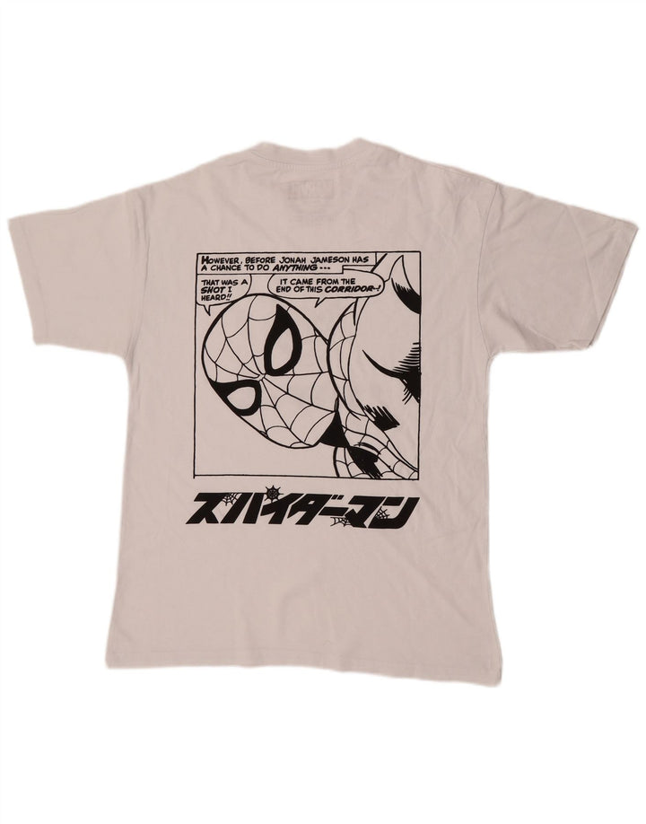 Мужская футболка Pull & Bear с рисунком Marvel, средний белый