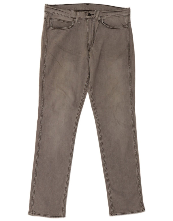 Мужские зауженные джинсы Levi's 511 W34 L32 серого цвета, хлопок