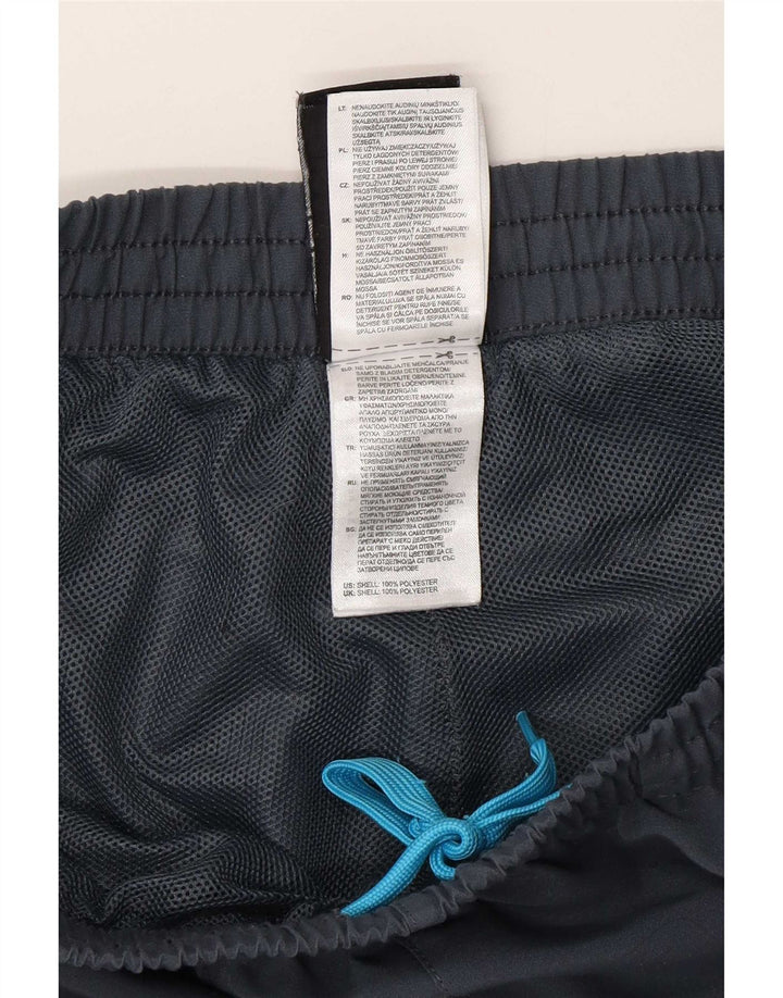 Мужские спортивные брюки Adidas среднего серого цвета из полиэстера, спортивные