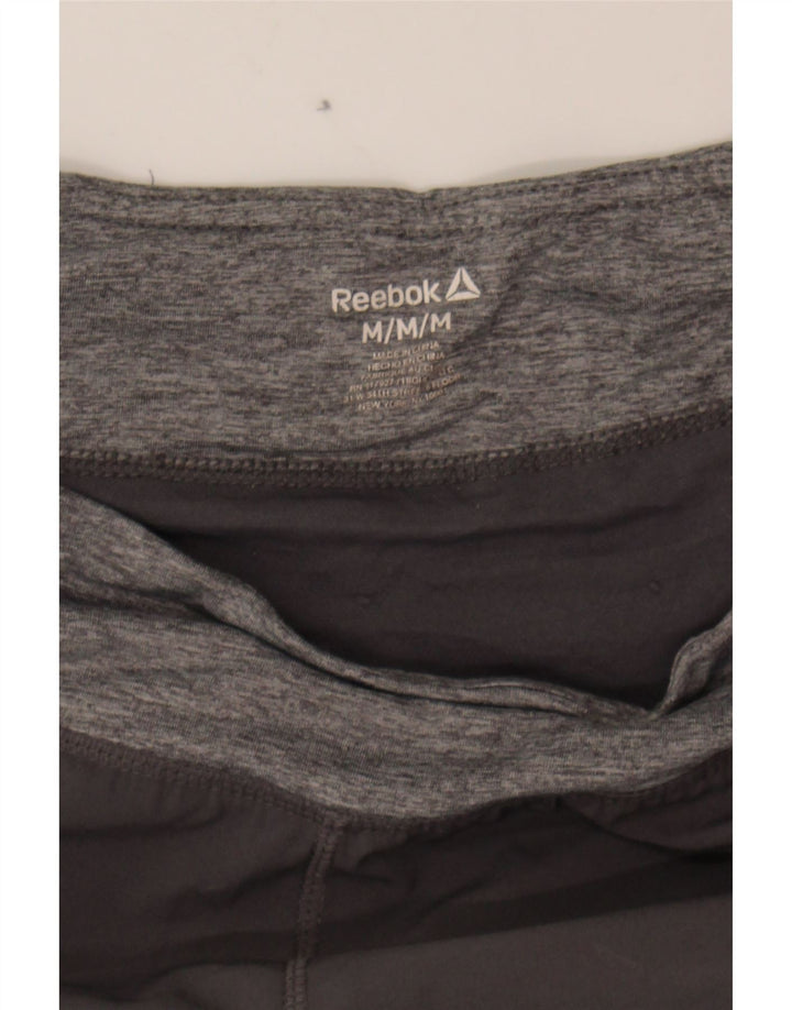 REEBOK Womens Sport Shorts UK 14 Medium Grey Polyester Vintage Reebok and Second-Hand Reebok from Messina Hembry 