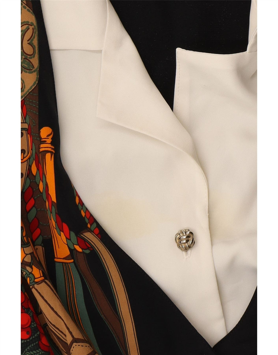 YESSICA Женская блузка-рубашка с рисунком EU 42, большая черная цветная блокировка