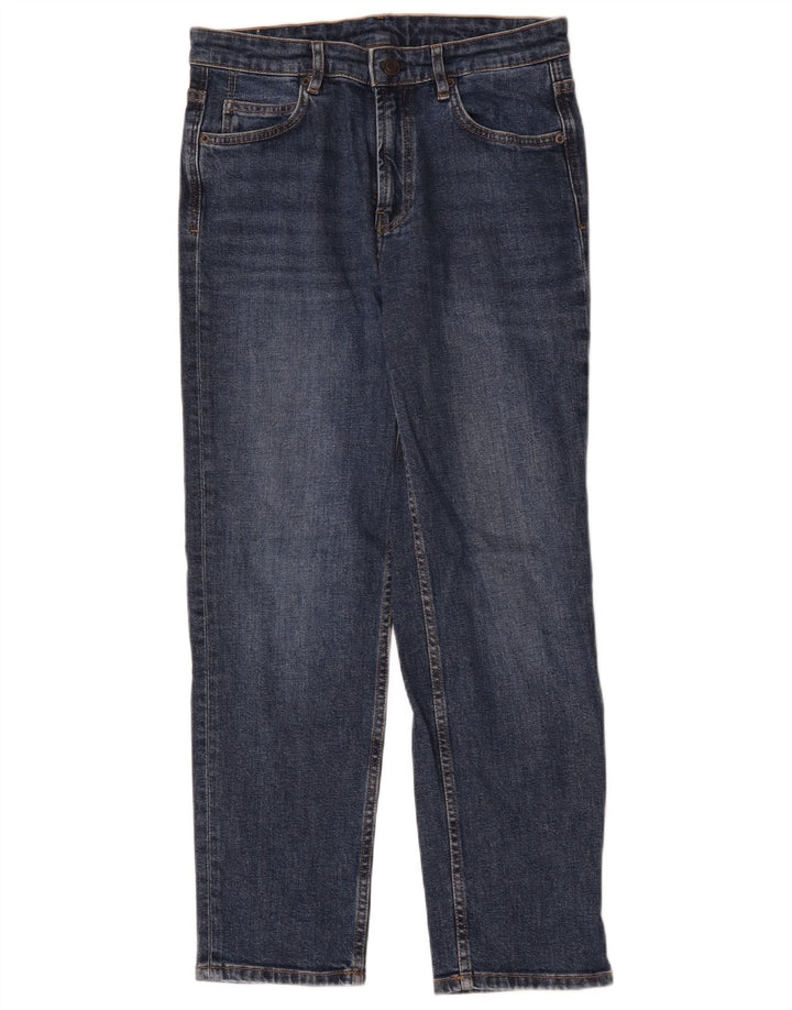 Женские прямые джинсы Massimo Dutti W30 L27, синий хлопок