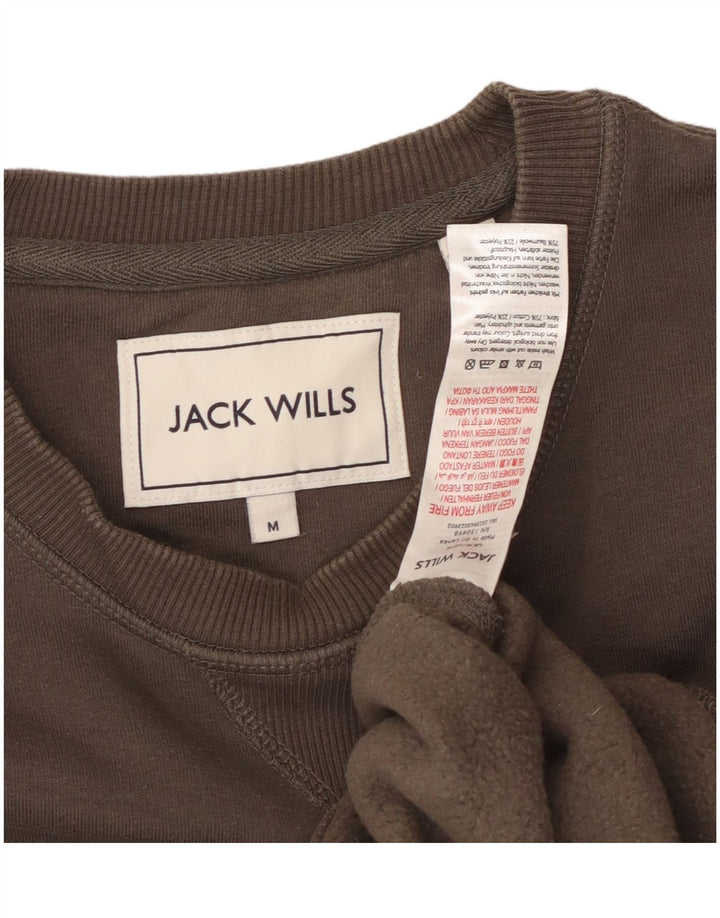 JACK WILLS Мужской свитшот из хлопка среднего коричневого цвета