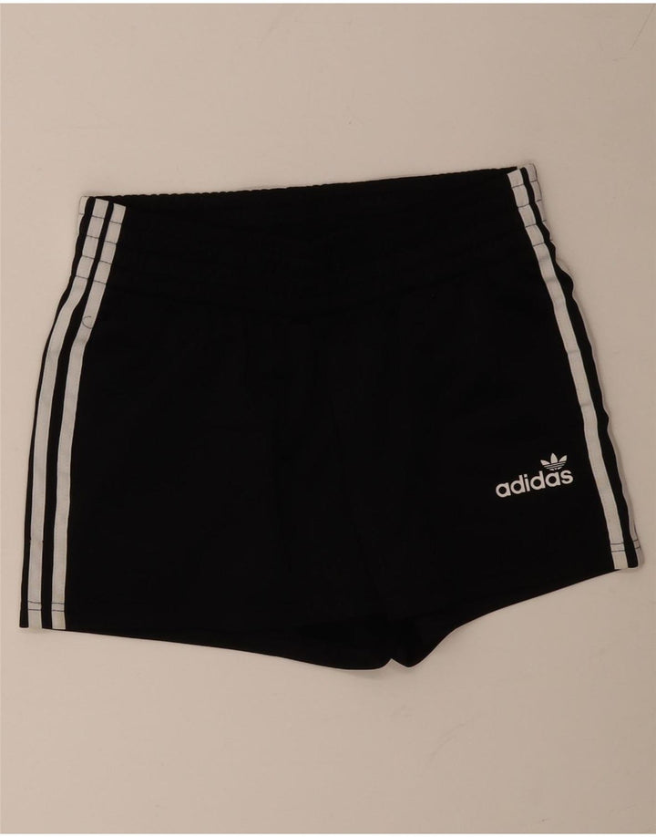 Женские спортивные шорты ADIDAS UK 12, средний черный, полиэстер