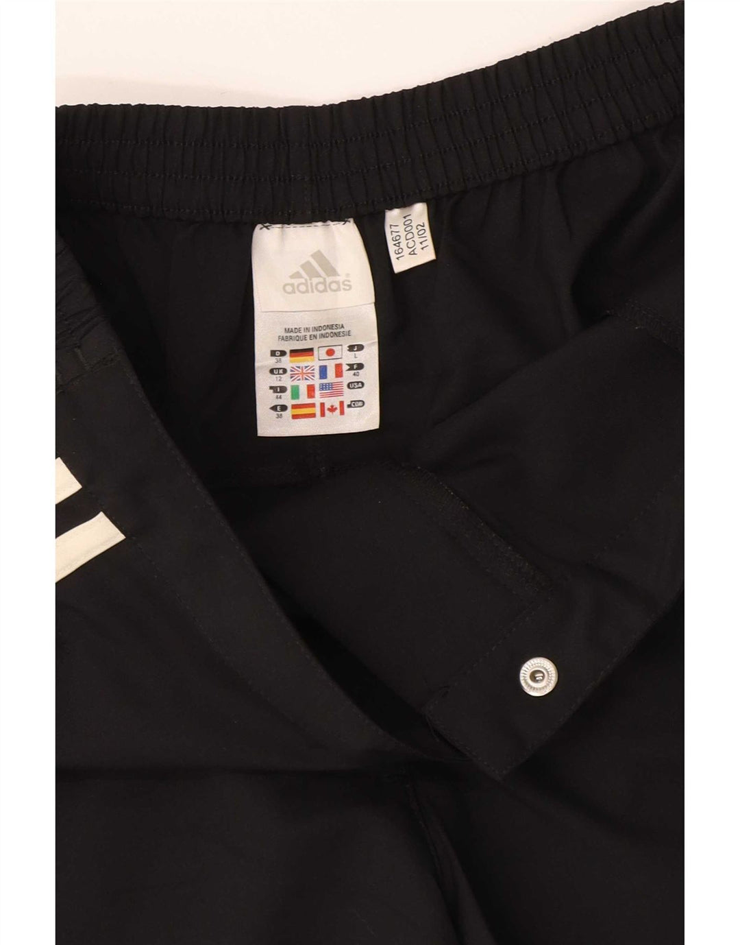 Женские повседневные шорты Adidas Climalite UK 12 Medium W28, черный полиэстер