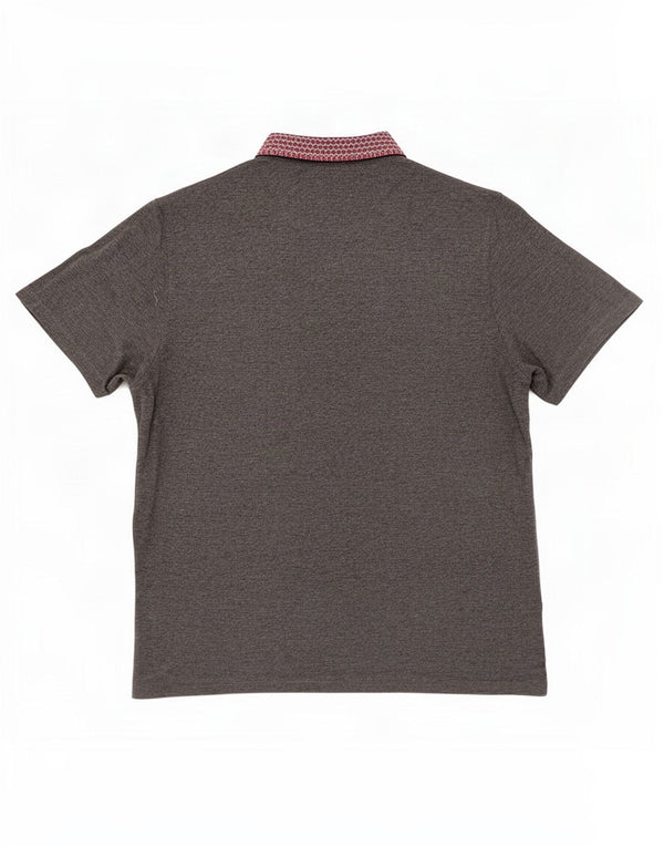 Мужская рубашка-поло для регби Ted Baker, размер 7, 3XL, серая, хлопок