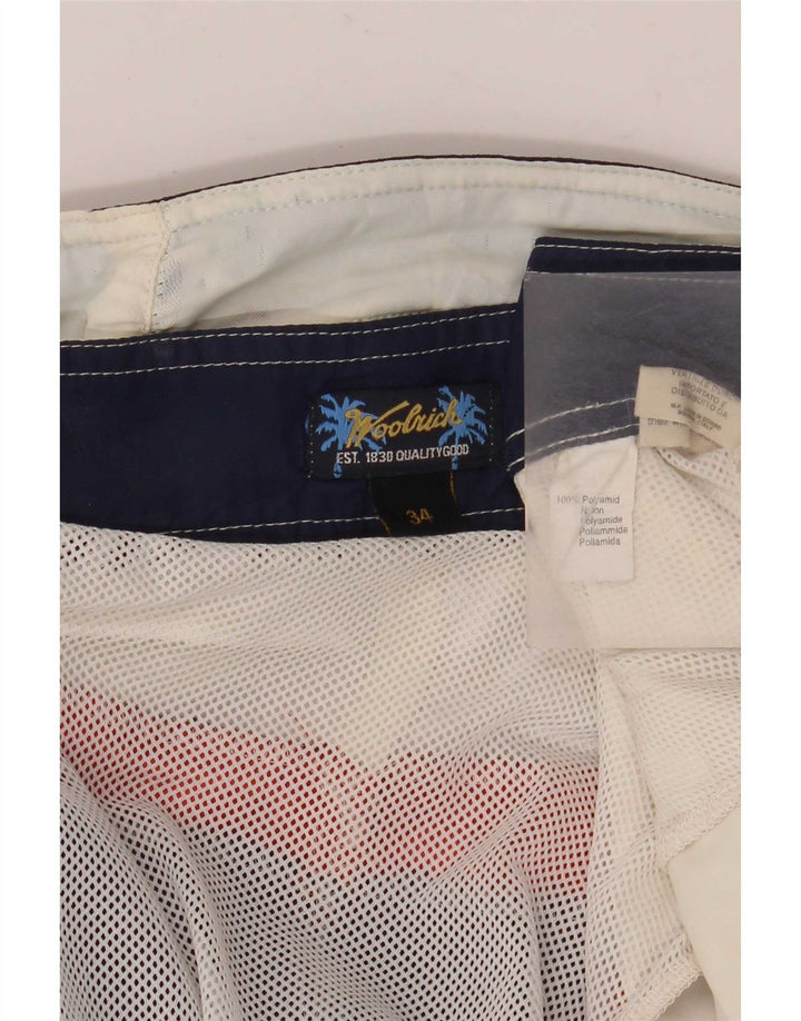 Мужские шорты для плавания Woolrich, большие темно-синие, полиамид с цветными блоками