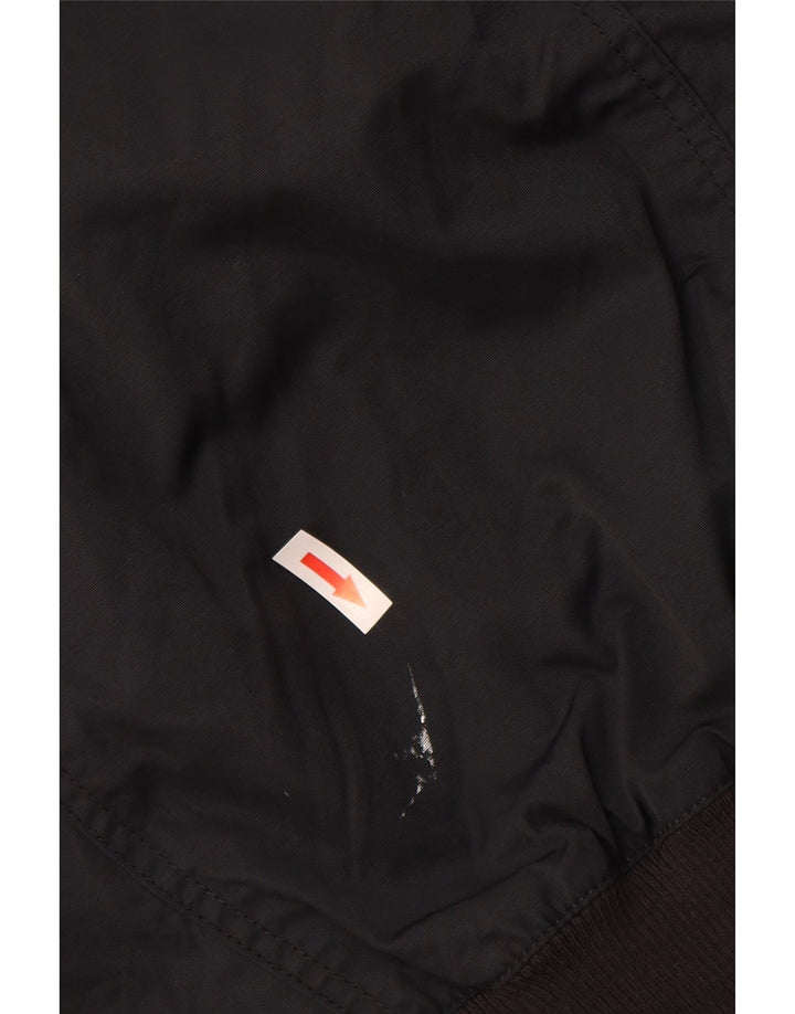 Мужской бомбер Massimo Dutti UK 40, большой черный полиакрил