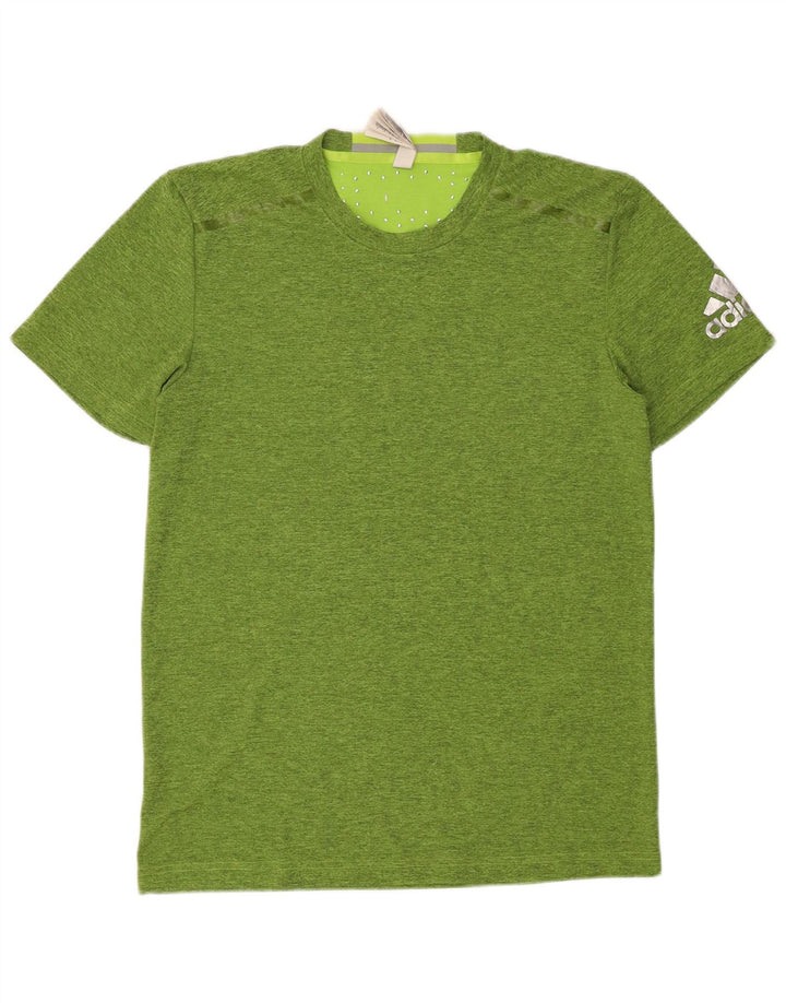 Мужская футболка Adidas Top Medium Green в крапинку из полиэстера