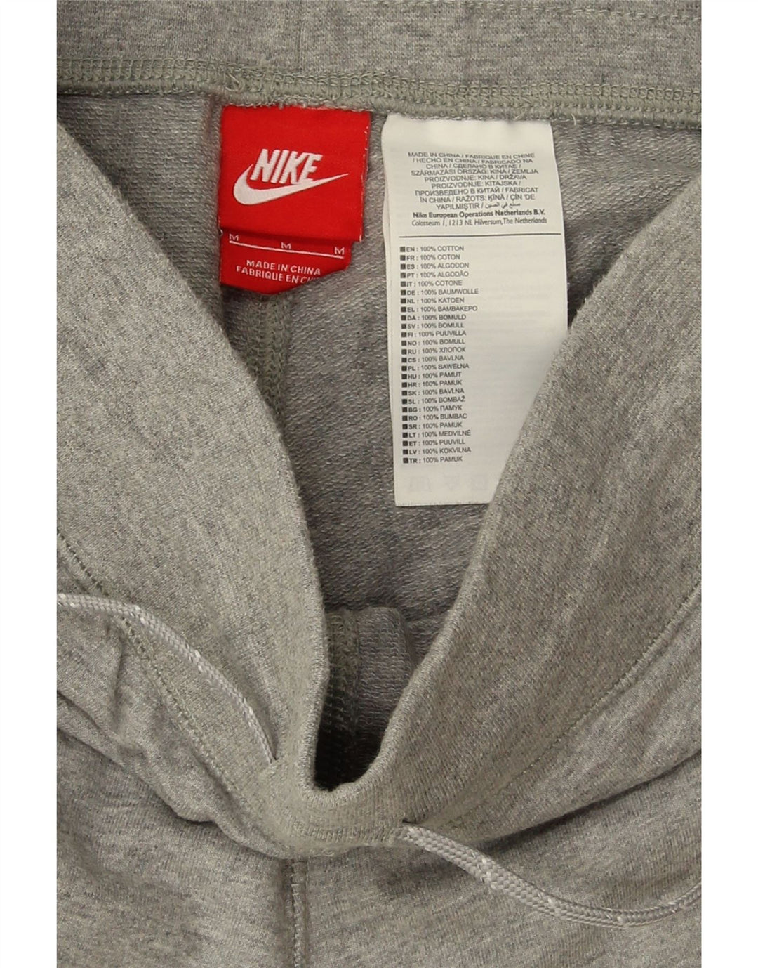 Женские спортивные брюки Nike Joggers UK 12, хлопок среднего серого цвета