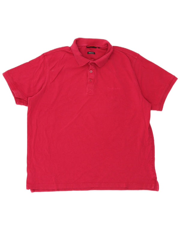 Мужская рубашка-поло стандартного кроя Pierre Cardin 2XL, красный хлопок