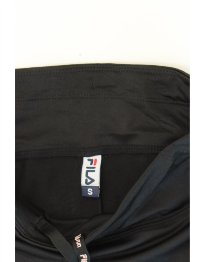 FILA Womens Sport Shorts UK 8 Small Black Colourblock Polyester Vintage Fila and Second-Hand Fila from Messina Hembry 