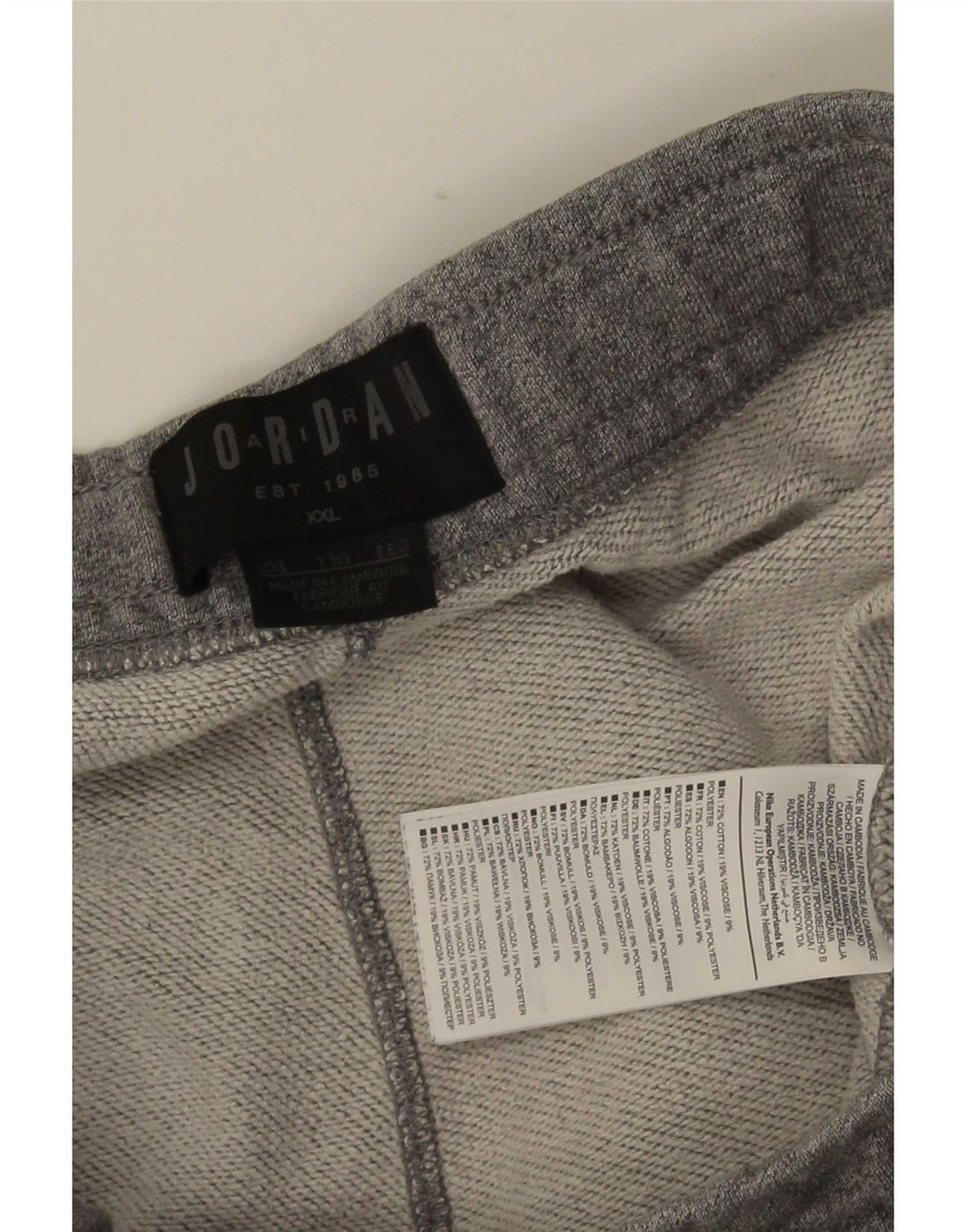 Мужские спортивные брюки Jordan Joggers 2XL, серый хлопок