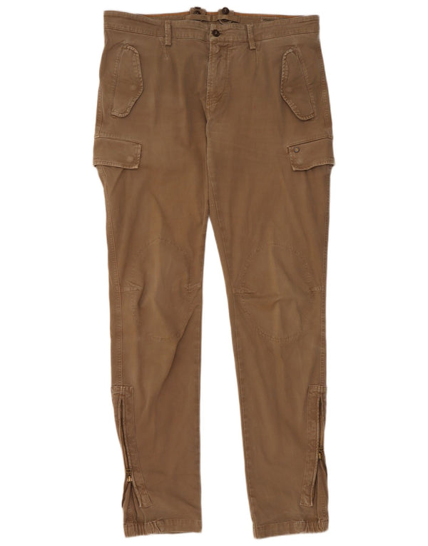 Мужские узкие брюки-карго Mason's EU 52 XL W36 L33, бежевый хлопок