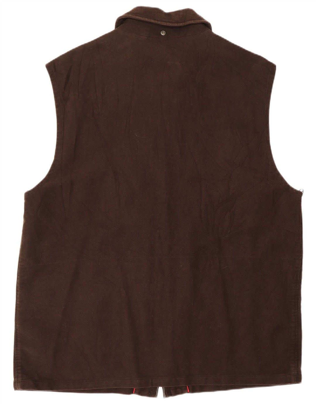 DANIEL HECHTER Mens Gilet UK 38 Medium Brown Cotton
