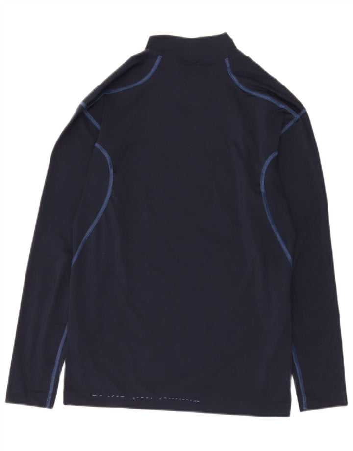 Мужской топ Nike Dri Fit с длинным рукавом UK 42/44, большой темно-синий, полиэстер
