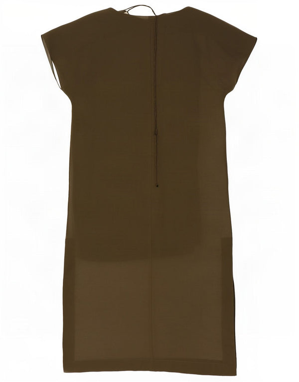 Женское платье свободного кроя Zara UK 14, средний хаки