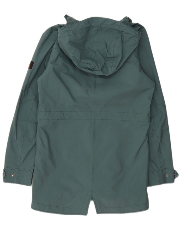 JACK WOLFSKIN Женский плащ с капюшоном UK 8/10 Маленький Зеленый Полиамид