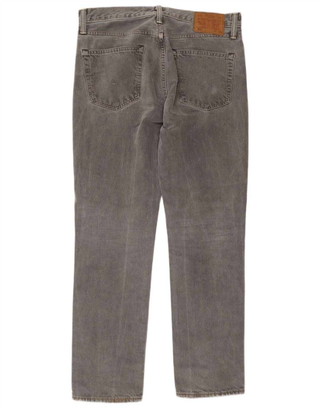 Мужские зауженные джинсы Levi's 511 W32 L30 серые, хлопок