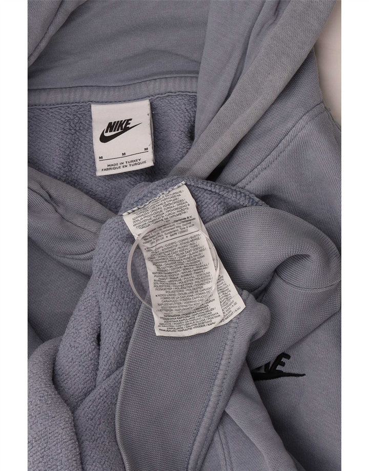 Мужской джемпер с капюшоном Nike среднего синего цвета, хлопок