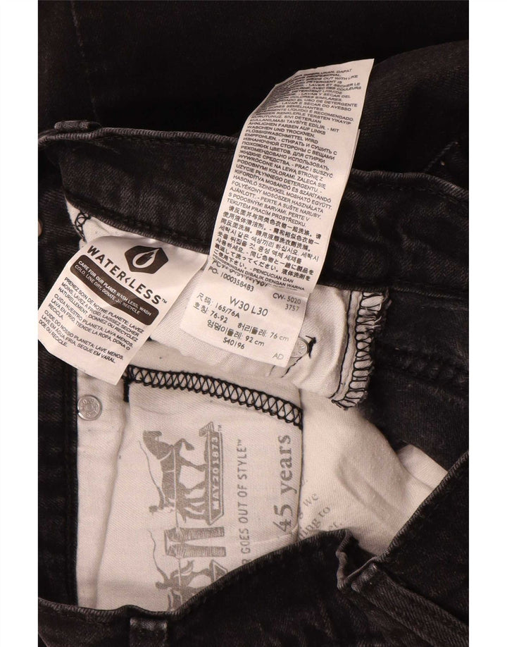 Мужские джинсы Levi's Slim 511 W30 L30, черный хлопок