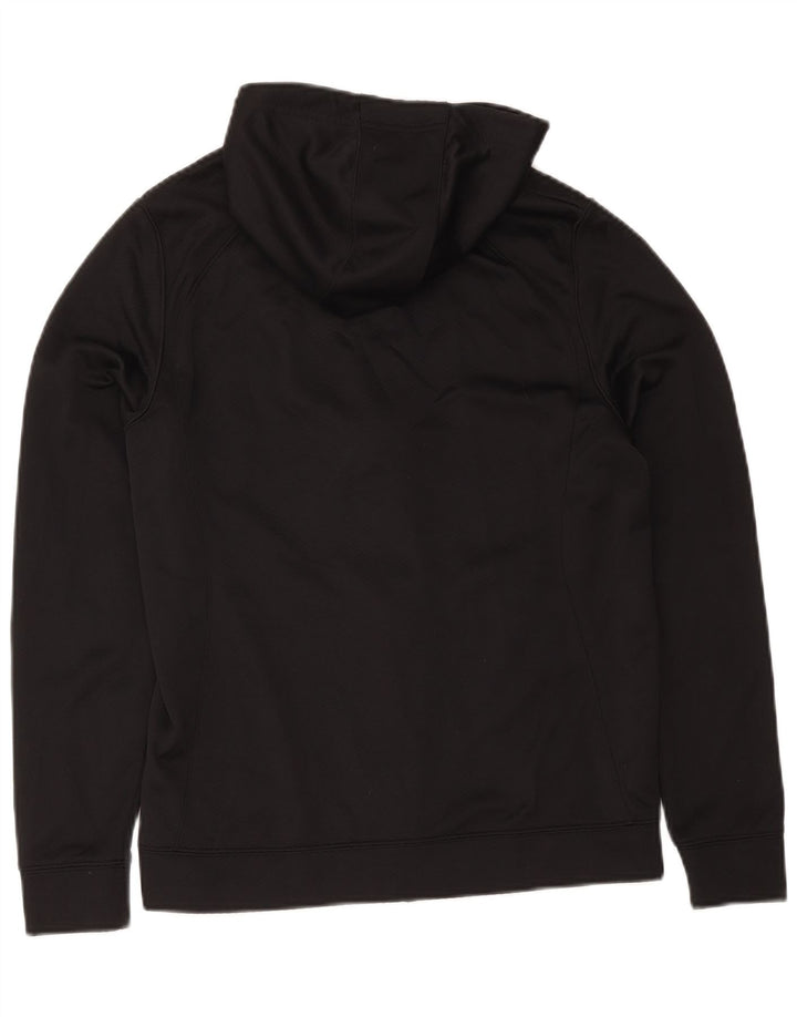Мужской свитер с капюшоном Jordan Dri Fit на молнии, средний черный, полиэстер с цветными блоками