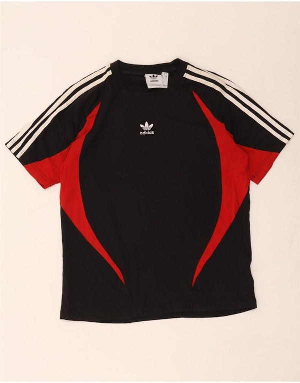 Мужская футболка Adidas Top Small Black, хлопок с цветными блоками