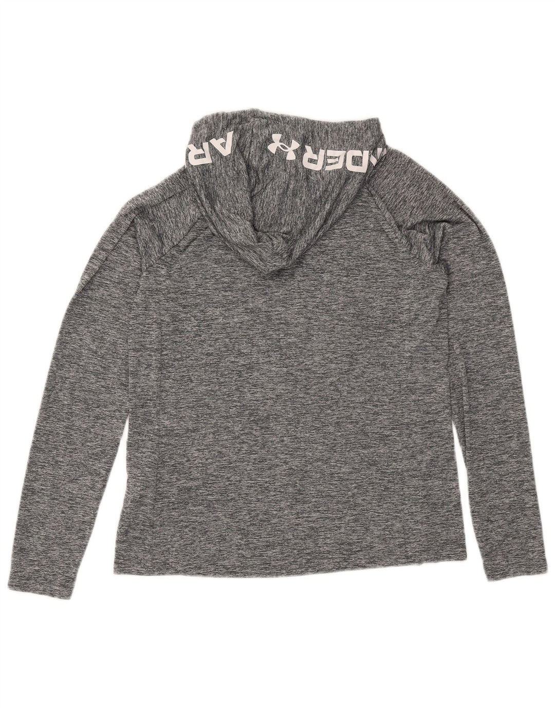 Мужской топ Under Armour с капюшоном и графикой, длинными рукавами, средний серый, в крапинку