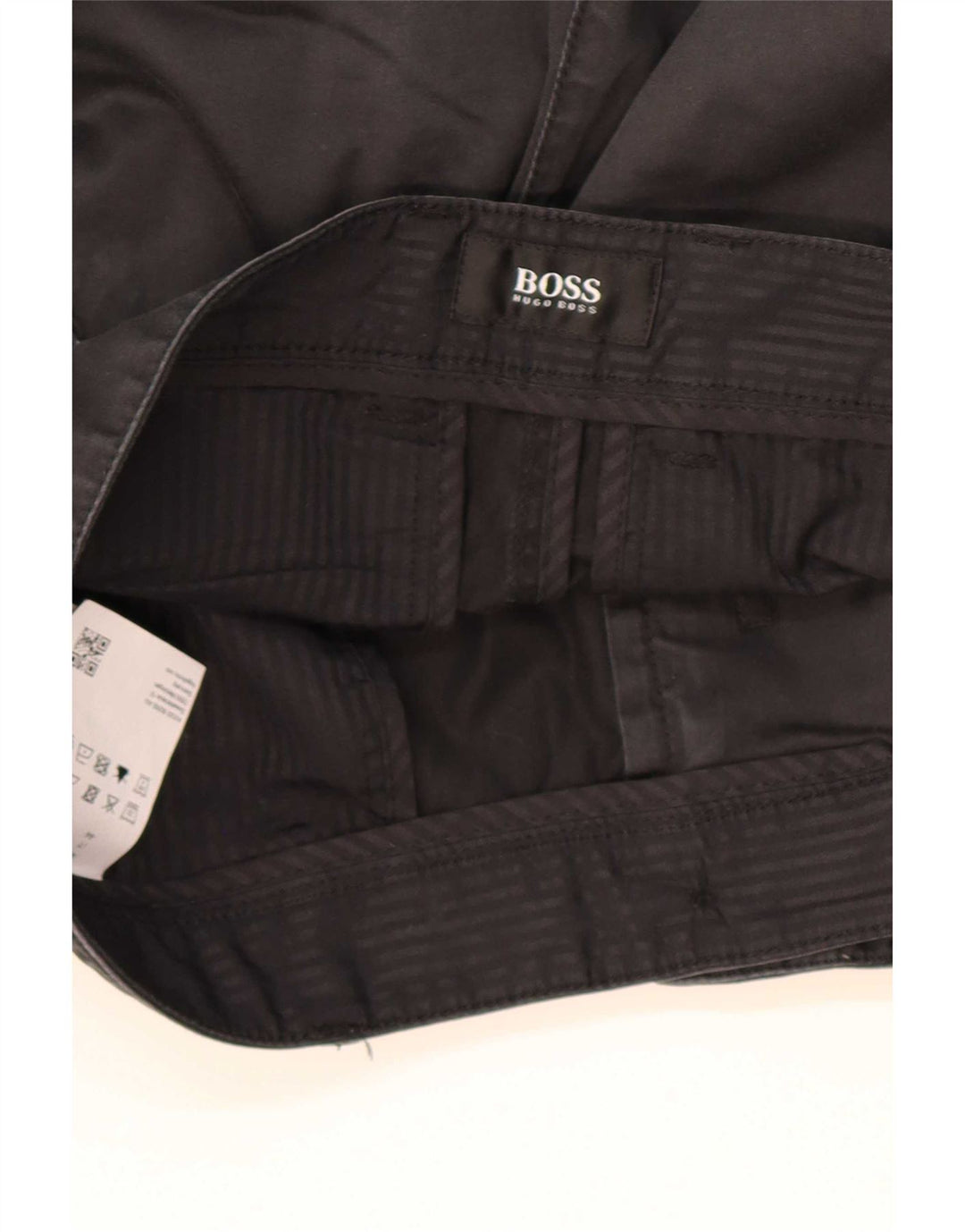 Мужские шорты чинос Hugo Boss W28, маленькие черные хлопковые
