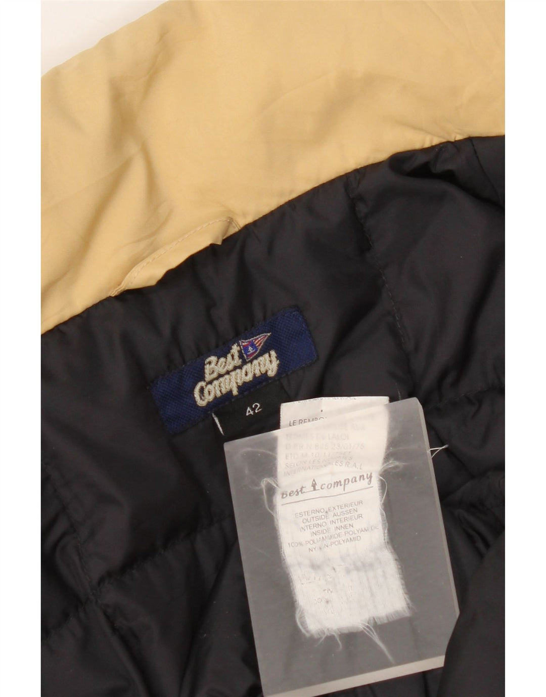 Женское пуховое пальто Best Company IT 42 Medium Beige Nylon