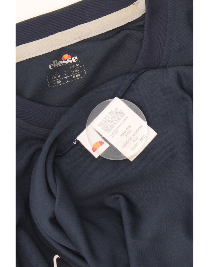 ELLESSE Мужская футболка с рисунком Верх среднего размера, темно-синий, полиэстер