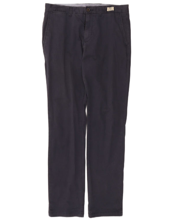 Tommy Hilfiger Мужские узкие брюки-чинос W32 L32 Темно-синие хлопковые