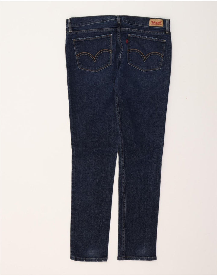 Женские джинсы скинни LEVI'S 524 US 13, большие W31 L32, темно-синие, хлопок