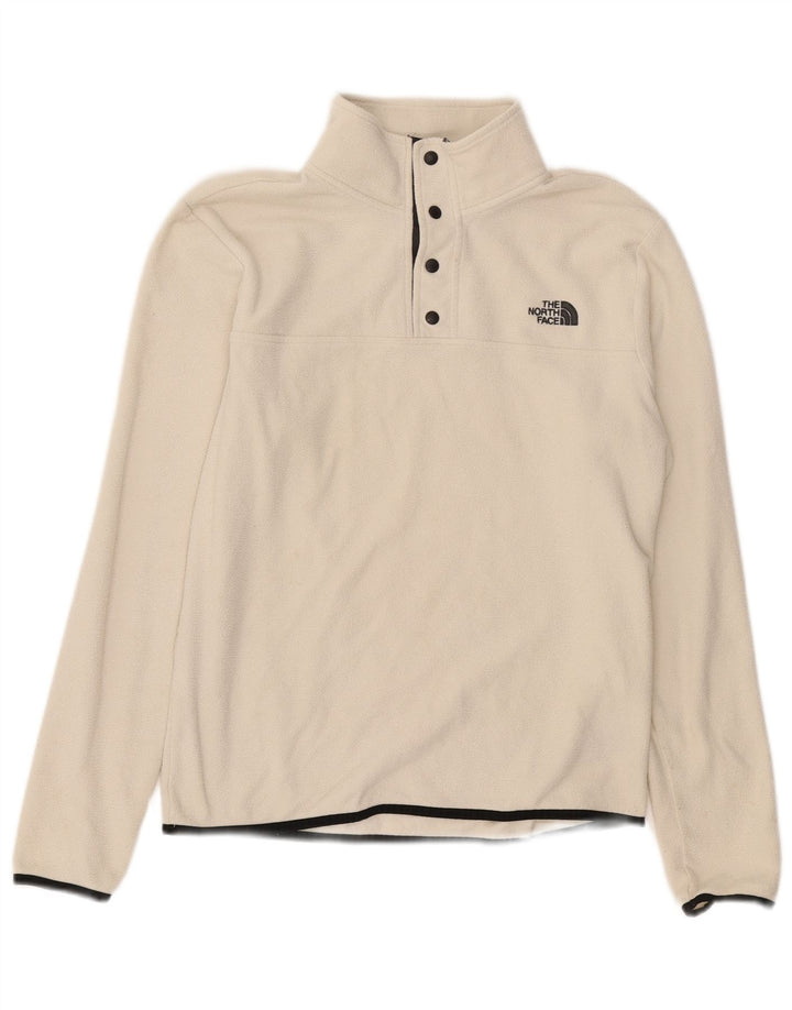 Мужской флисовый джемпер на пуговицах The North Face, маленький белый полиэстер