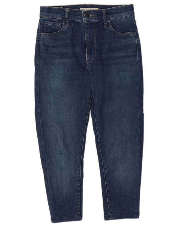 Женские джинсы-капри скинни Levi's 720 с высокой посадкой W26 L20, темно-синие, хлопок