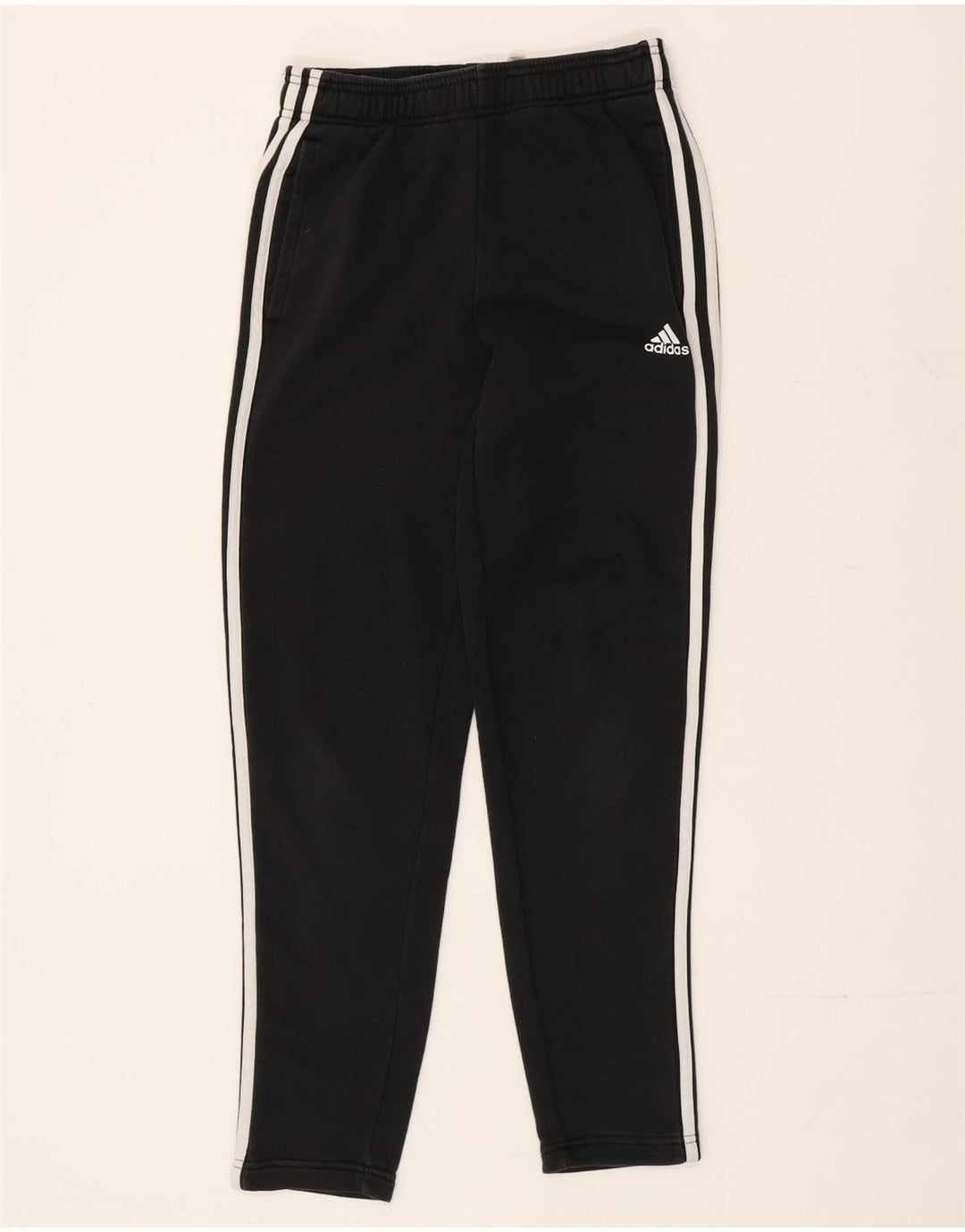Мужские спортивные брюки Adidas, маленькие черные, хлопковые