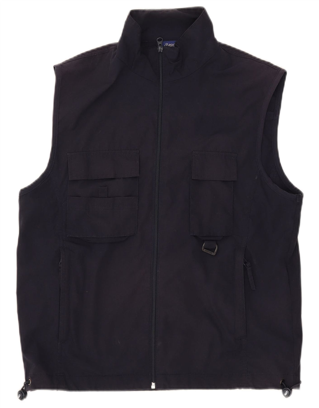 Мужской жилет Asics Graphic Utility Gilet UK 38, средний темно-синий, полиэстер