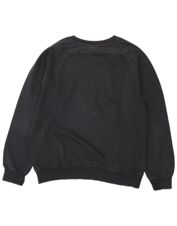 Мужской свитшот с рисунком PUMA, большой черный