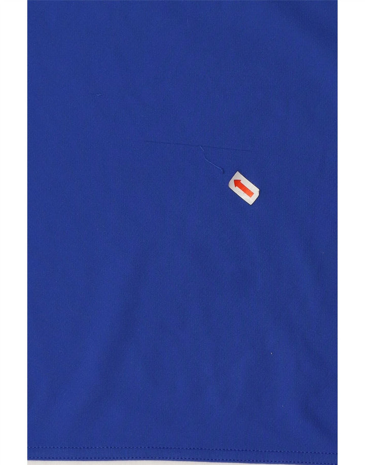 Мужская футболка Adidas Climalite Top XL Синяя с цветными блоками из полиэстера