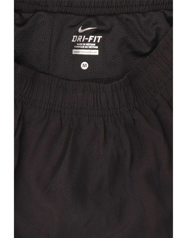 Женские спортивные шорты Nike Dri Fit с графическим рисунком UK 12, средний черный полиэстер